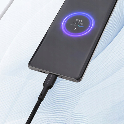 Kabllo USB Dudao L9T, USB A me USB C, 1m, 5A, e zezë