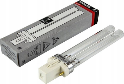 Llambë fluorescente Philips TUV PL-S 7W 2P, 7W, UV-C, e bardhë