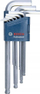 Set çelësa imbus Bosch Professional, 9 copë, çelik S2