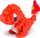 Set ndërtimi Nanoblock Pokemon Charmander, 120 copa, kuti me 6, portokalli