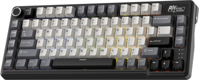 Tastierë mekanike Royal Kludge RK L75, 85 taste, Tri Mode RGB, Knight Black
