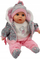 Kukull bebe folëse me muzikë, 45cm, me biberon, shumëngjyrëshe