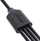 Кабел за полнење InLine USB 4in1 Y, 1x USB A во 4x USB C, 0.5m, црн