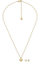 Set bizhuteri për femra Fossil JF04881SET, vathë + qafore, i artë
