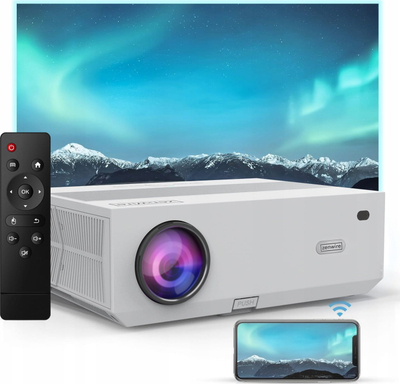 Projektor Zenwire E600H, Full HD, Android 9.0 SMART TV, i bardhë