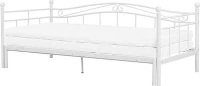 Shtrat-divan Beliani Trundle Tulle, metal, 80 x 200 cm, i bardhë