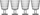 Set gota me këmbë Iittala Kastehelmi, 26cl, 4 copë, transparente