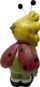 Vazo dekorative Saska Garden Garden Flowerpot bee ladybug, lartësi 34.5cm, shumëngjyrëshe