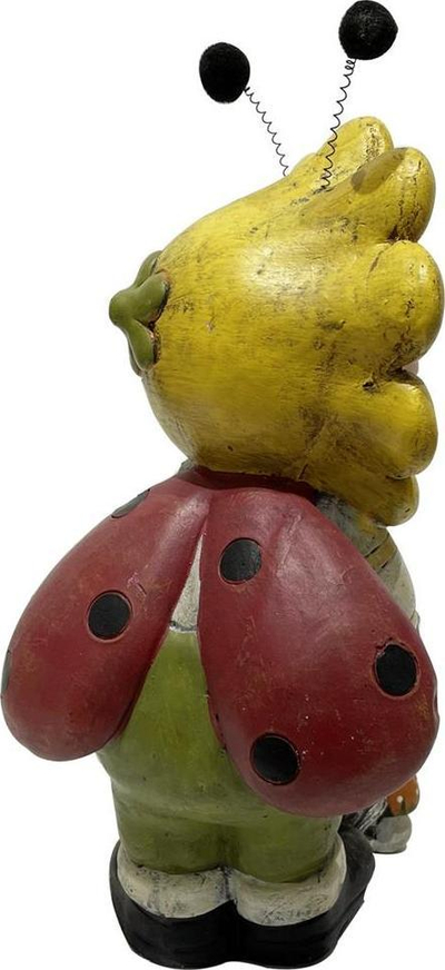Vazo dekorative Saska Garden Garden Flowerpot bee ladybug, lartësi 34.5cm, shumëngjyrëshe