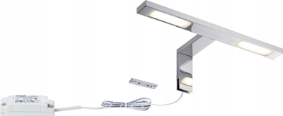 Llambë pasqyre Paulmann Galeria Double Hook, LED, IP44, krom i shkëlqyem