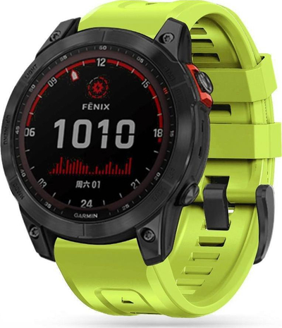 Rrip ore inteligjente Tech-Protect Iconband për Garmin Fenix 3 5X 3HR 5X Plus 6X, TPU, 26mm, jeshile neon