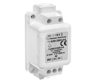 Transformator njëfazor Powstaniec TD, 0.5A, 230V në 3V 5V 8V