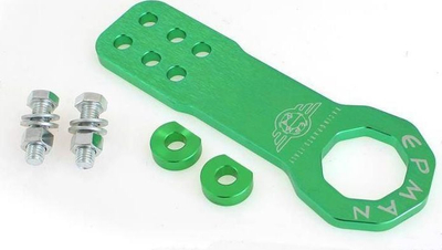Преден кука за влечење MTuning Front Tow Hook, напред, алуминиумска легура, зелена