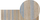 Tapet korridori TALPUR Jute Runner, 80 x 300 cm, bezhë dhe blu e çelët