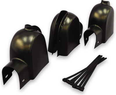 Mbrojtëse kundër zogjve SP46.3, set 3 copë, plastike, e zezë