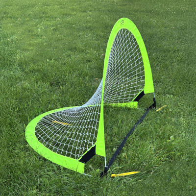 Portë trajnimi futbolli Safesport Pop Up M, 120x80x80 cm, neon jeshile