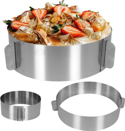 Forma për tortë Koopman Cake Mould, e zgjerueshme 16-30 cm, inoks
