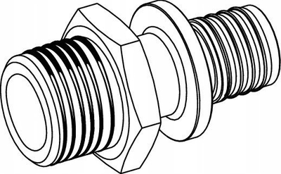 Nipël kalues Tece 705510, 32mm x 1 1/4", bronzi