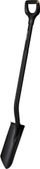 Lopatë kopshti Fiskars Ergonomic Pro Drainage, teh i ngushtë i gjatë, dorezë D, e zezë