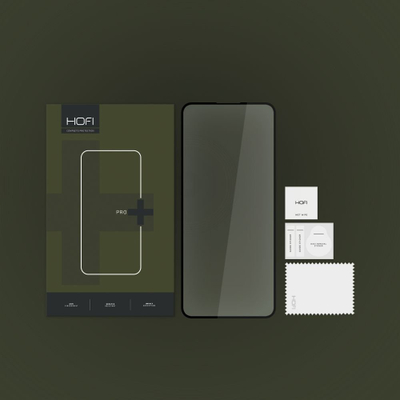 Xham mbrojtës HOFI PRO+, Motorola Moto G54 Power Edition G14 G54 G73, tempered glass, me kornizë të zezë