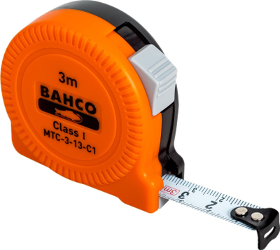 Metër matës BAHCO MTC-3-13-C1, 3 m, plastik, portokalli