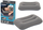 Jastëk fryrës Bestway 67121, 42x26x10 cm, për kamping, gri