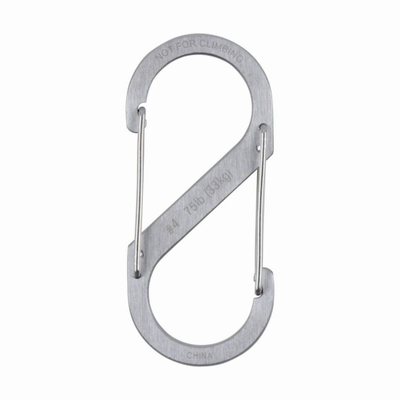 Karabinë Nite Ize S Biner Dual #4 SB4 03 11, çelik inox, argjendtë