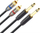 Kabllo Mozos Jack 6.3mm - RCA (Cinch) x 2 3m (MCABLE-2JT2R)