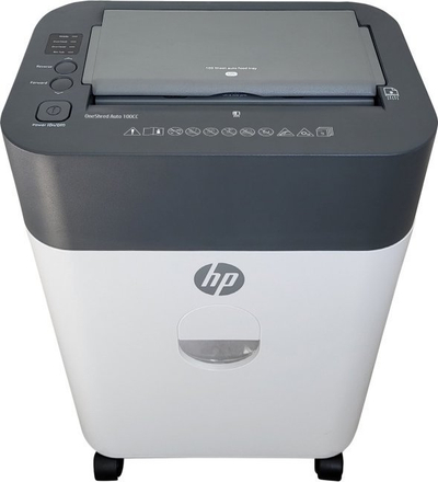 Машина за сечење документи HP OneShred Auto 100CC, cross cut P 4, 100 листови, црна