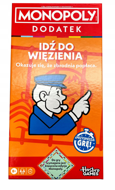 Zgjerim loje tavoline Hasbro Monopoly Go to Jail G0719, 2 6 lojtarë, në polonisht