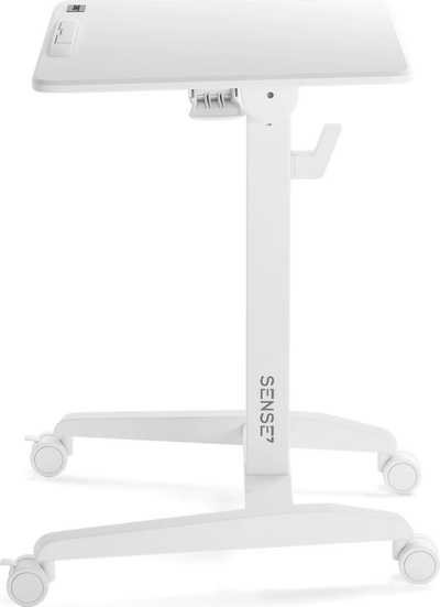 SENSE7 Мобилна Прилагодлива Маса за Лаптоп, Бела, 70 cm x 52 cm