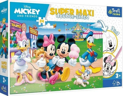 Puzzle Trefl XXL “Mickey at the Fairground”, 24 copë, me shumë ngjyra