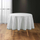 Mbulese tavoline rreth Home, 180cm, poliester, gri me vija grafike