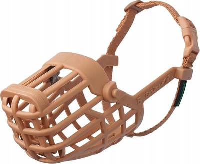 Носна маска за кучиња Baskerville Classic Basket Muzzle 8, материјал TPR, висока удобност, кафеава