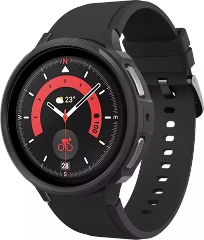 Mbulesë Spigen Liquid Air për Samsung Galaxy Watch 5 Pro, 45mm, TPU, e zezë