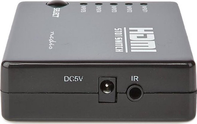 Ndërprës HDMI Nedis 5x1, 5 hyrje 1 dalje, Full HD 1080p, i zi