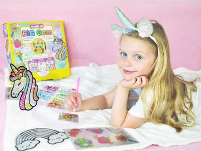 Set kreativ me mozaik diamanti Woopie Big Gem, 5D, shumëngjyrësh