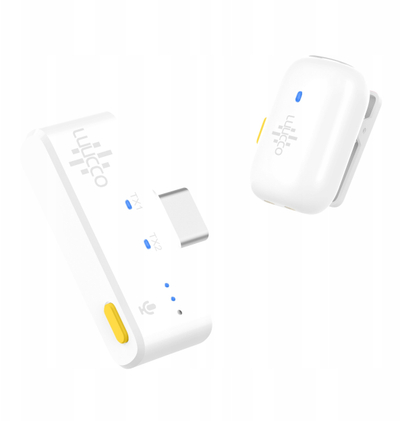 Mikrofon lavalier wireless Luucco Minipods K1, USB C, me anulim zhurme, i bardhë