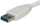 Kabllo USB 3.0 Value Type A në A, 0.8 m, e bardhë