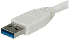 Kabllo USB 3.0 Value Type A në A, 0.8 m, e bardhë