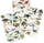 Set tatuazhesh të përkohshme DinosArt Temporary Tattoos, 100 copë, dinosaurë që ndriçojnë në errësirë, me ngjyra të forta