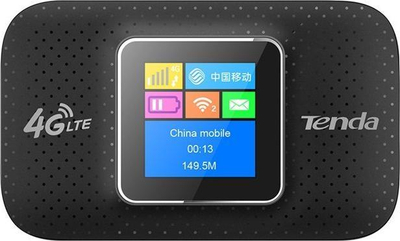 Ruter portabël Tenda 4G185, 4G LTE, 150 Mbps, i zi