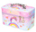 Кутија за козметика Adar Unicorn Rainbow, со рачка, со огледало, шарена