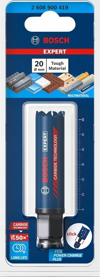 Sharrë rrethore Bosch Expert Tough Material, 20 mm, për metal dhe dru