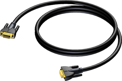 Kабел VGA Procab CLV114/15, D-Sub до D-Sub, 15m, црн