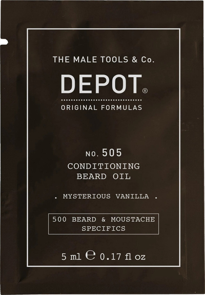 Масло за брада Depot 500 Specs No. 505, Mysterious Vanilla, витамин Е, 5 ml