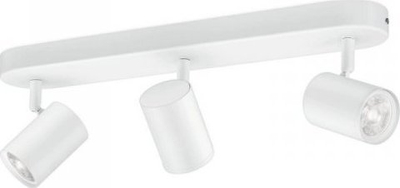 Plafonierë WiZ Imageo LED Spot, 3 reflektorë RGB, Wi‑Fi, e bardhë