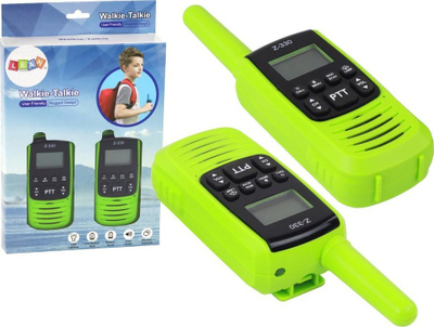 Set radiolidhje Leantoys Z-330, rreze deri nja 3 km, me ekran LCD, jeshile