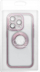Mbrojtëse telefoni Glam Case për iPhone 12, TPU, transparente, rozë