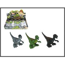 Lodër dinosauri me mekanizëm, 14 cm, me dritë LED, shumëngjyrëshe